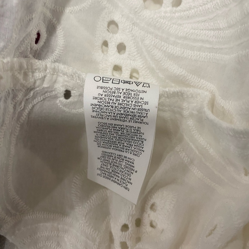 Cabi White Eyelet Coverup Size Small - Picture 8 of 8